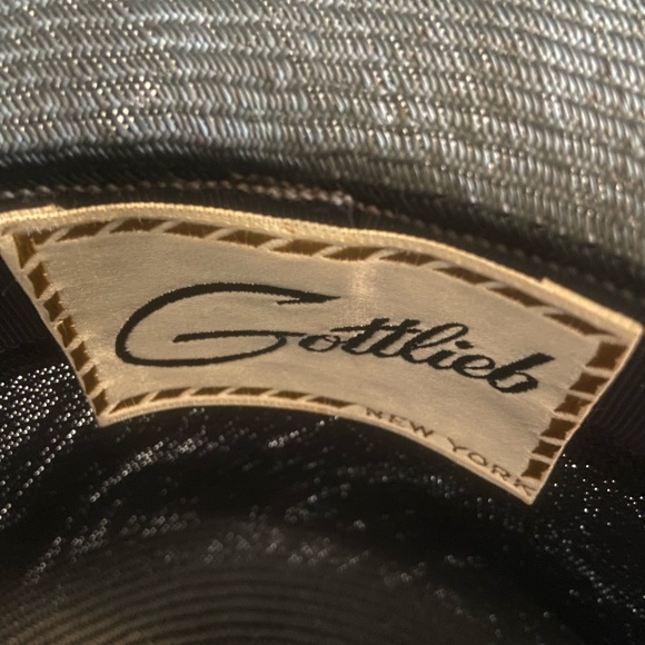 Vintage 1960s Gottliebs Navy Straw Hat - Picture 5 of 10